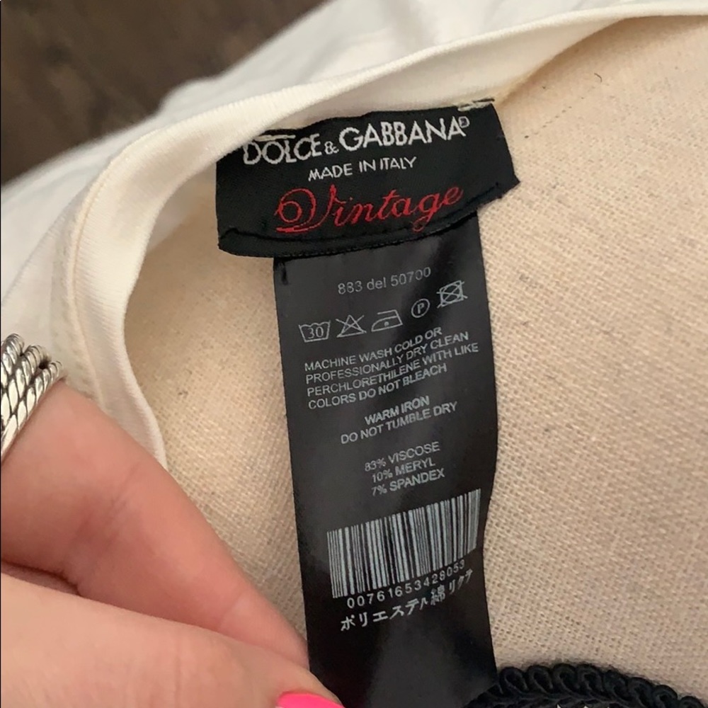 Vintage Dolce & Gabbana Skull White T-shirt - Picture 5 of 6